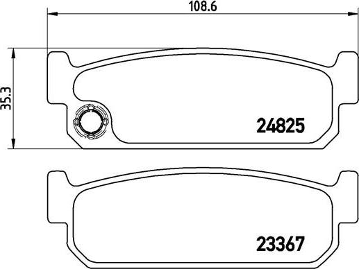 Brembo P 56 067 - Bremžu uzliku kompl., Disku bremzes ps1.lv