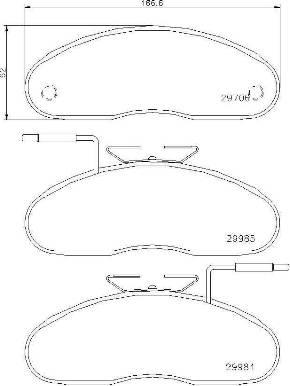 Brembo P 56 019 - Bremžu uzliku kompl., Disku bremzes ps1.lv