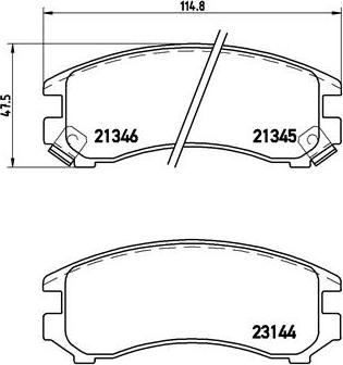 Brembo P 56 018 - Bremžu uzliku kompl., Disku bremzes ps1.lv