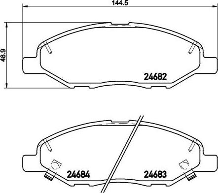 Brembo P 56 088 - Bremžu uzliku kompl., Disku bremzes ps1.lv