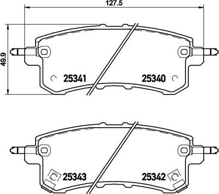 Brembo P 56 082 - Bremžu uzliku kompl., Disku bremzes ps1.lv