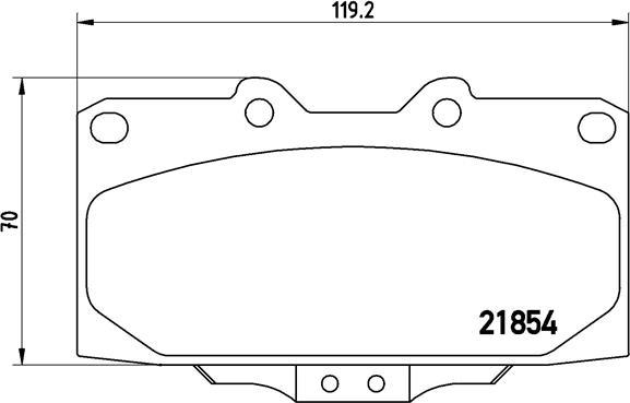 Brembo P 56 034 - Bremžu uzliku kompl., Disku bremzes ps1.lv