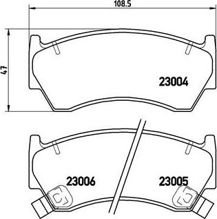 Brembo P 56 033 - Bremžu uzliku kompl., Disku bremzes ps1.lv