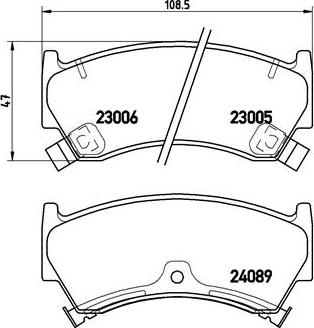 Brembo P 56 026 - Bremžu uzliku kompl., Disku bremzes ps1.lv