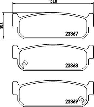 Brembo P 56 071 - Bremžu uzliku kompl., Disku bremzes ps1.lv