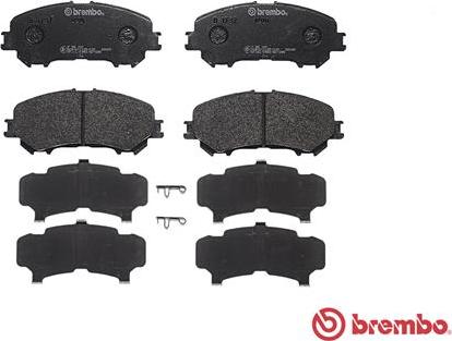 Brembo P 56 100 - Bremžu uzliku kompl., Disku bremzes ps1.lv