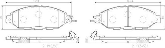 Brembo P56107N - Bremžu uzliku kompl., Disku bremzes ps1.lv