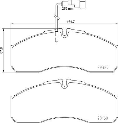 Brembo P 56 123 - Bremžu uzliku kompl., Disku bremzes ps1.lv