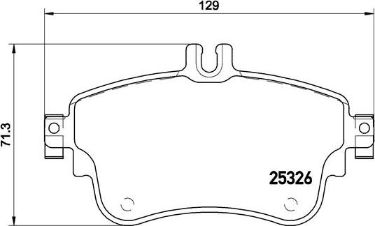 Brembo P 50 094 - Bremžu uzliku kompl., Disku bremzes ps1.lv