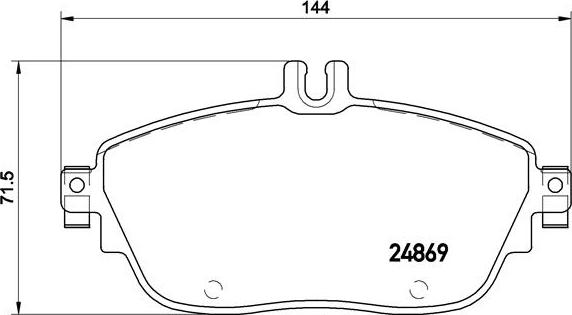 Brembo P 50 093 - Bremžu uzliku kompl., Disku bremzes ps1.lv