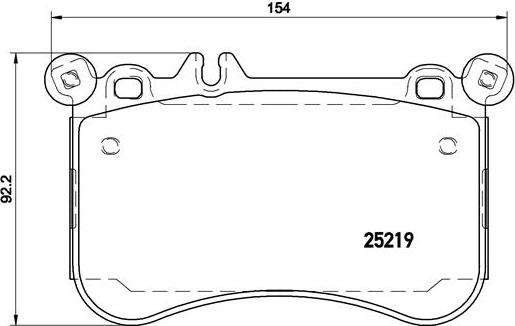 Brembo P 50 097 - Bremžu uzliku kompl., Disku bremzes ps1.lv