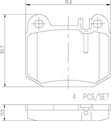 Brembo P50043N - Bremžu uzliku kompl., Disku bremzes ps1.lv