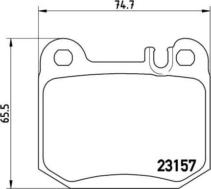 Brembo P 50 043 - Bremžu uzliku kompl., Disku bremzes ps1.lv