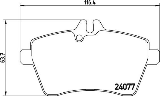 Brembo P 50 054 - Bremžu uzliku kompl., Disku bremzes ps1.lv