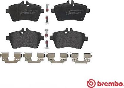 Brembo P 50 054 - Bremžu uzliku kompl., Disku bremzes ps1.lv