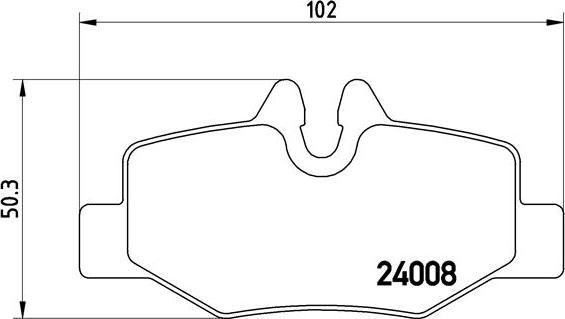 Brembo P 50 051 - Bremžu uzliku kompl., Disku bremzes ps1.lv