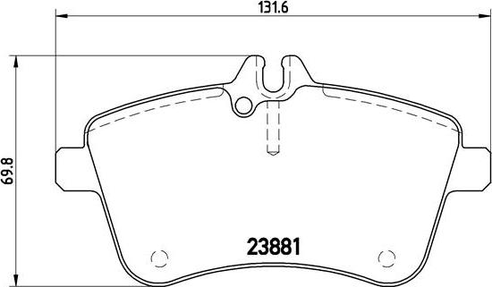 Brembo P 50 057 - Bremžu uzliku kompl., Disku bremzes ps1.lv