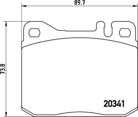 Brembo P 50 004 - Bremžu uzliku kompl., Disku bremzes ps1.lv