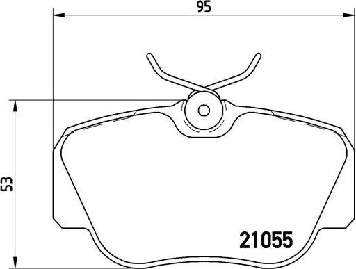 Brembo P 50 011 - Bremžu uzliku kompl., Disku bremzes ps1.lv