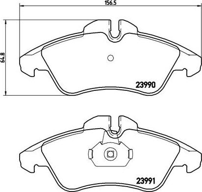 Brembo P 50 080 - Bremžu uzliku kompl., Disku bremzes ps1.lv