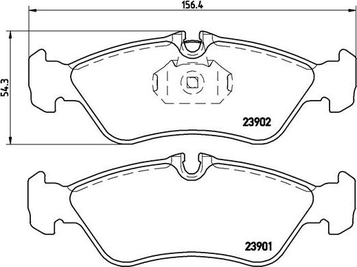 Brembo P 50 082 - Bremžu uzliku kompl., Disku bremzes ps1.lv