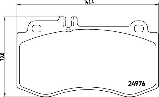 Brembo P 50 087 - Bremžu uzliku kompl., Disku bremzes ps1.lv