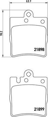 Brembo P 50 033 - Bremžu uzliku kompl., Disku bremzes ps1.lv