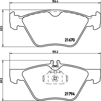 Brembo P 50 026 - Bremžu uzliku kompl., Disku bremzes ps1.lv