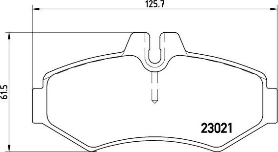 Brembo P 50 020 - Bremžu uzliku kompl., Disku bremzes ps1.lv