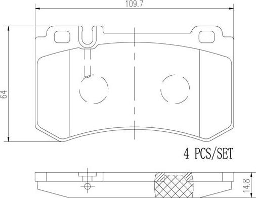 Brembo P50077N - Bremžu uzliku kompl., Disku bremzes ps1.lv