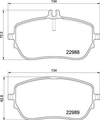 Brembo P 50 146 - Bremžu uzliku kompl., Disku bremzes ps1.lv