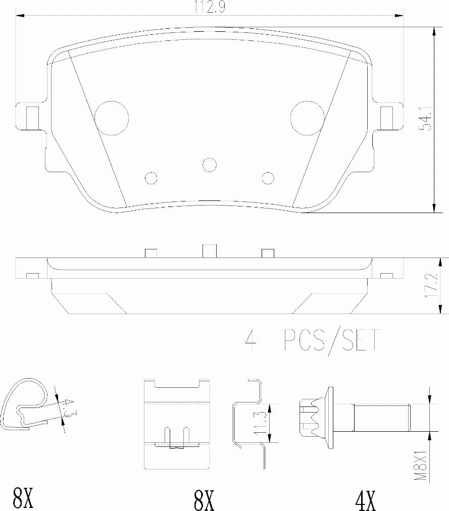 Brembo P50148N - Bremžu uzliku kompl., Disku bremzes ps1.lv