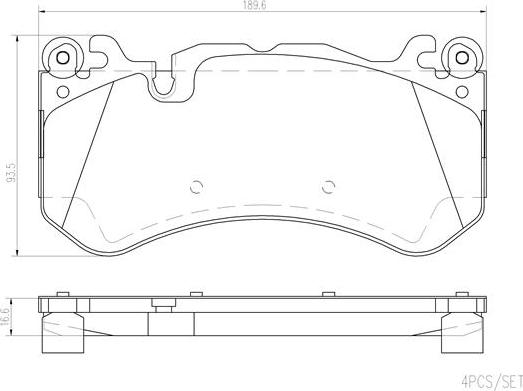 Brembo P50142N - Bremžu uzliku kompl., Disku bremzes ps1.lv