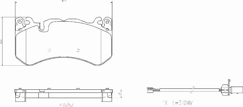 Brembo P50164N - Bremžu uzliku kompl., Disku bremzes ps1.lv