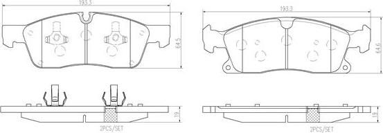 Brembo P50108N - Bremžu uzliku kompl., Disku bremzes ps1.lv