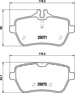 Brembo P 50 103 - Bremžu uzliku kompl., Disku bremzes ps1.lv