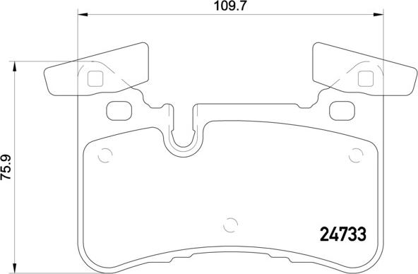 Brembo P 50 110 - Bremžu uzliku kompl., Disku bremzes ps1.lv