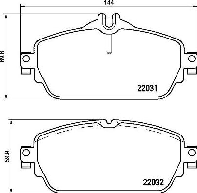 Roulunds Rubber 263581 - Bremžu uzliku kompl., Disku bremzes ps1.lv