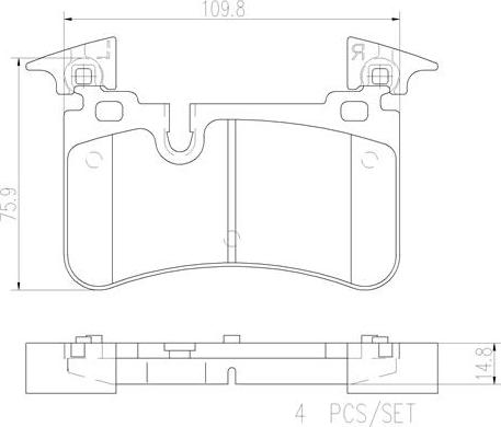 Brembo P50113N - Bremžu uzliku kompl., Disku bremzes ps1.lv