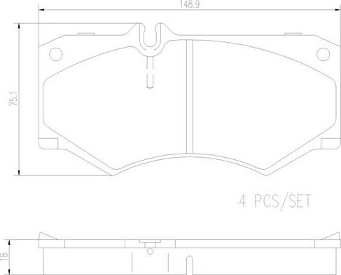 Brembo P50134N - Bremžu uzliku kompl., Disku bremzes ps1.lv