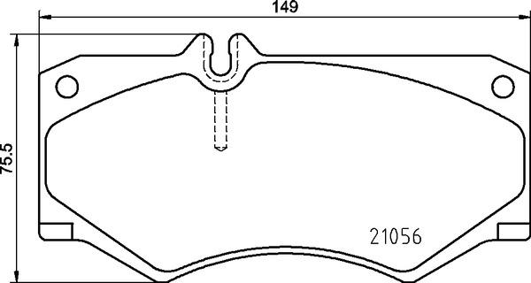 Brembo P 50 134 - Bremžu uzliku kompl., Disku bremzes ps1.lv