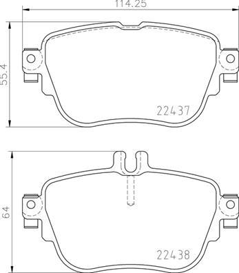 Brembo P 50 136 - Bremžu uzliku kompl., Disku bremzes ps1.lv