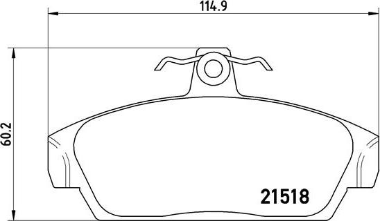 Brembo P 52 015 - Bremžu uzliku kompl., Disku bremzes ps1.lv