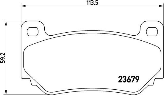 Brembo P 52 018 - Bremžu uzliku kompl., Disku bremzes ps1.lv