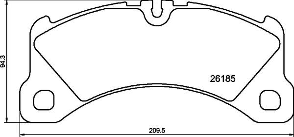 Brembo P 65 047 - Bremžu uzliku kompl., Disku bremzes ps1.lv