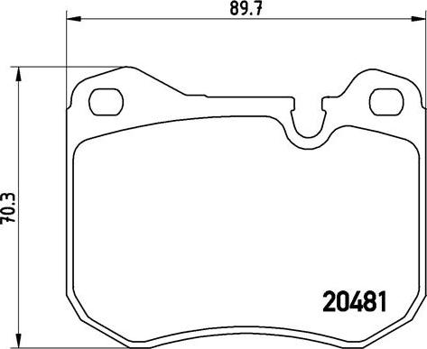 Brembo P 65 002 - Bremžu uzliku kompl., Disku bremzes ps1.lv