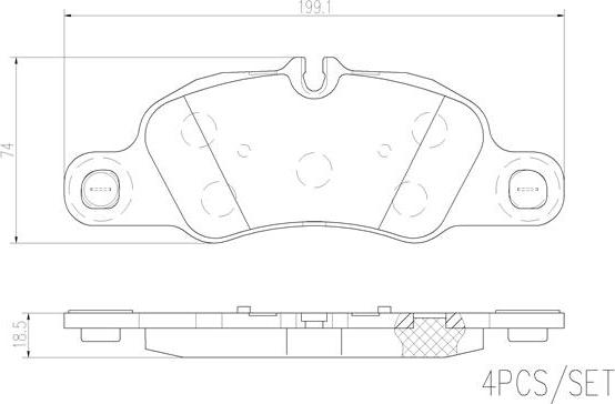 Brembo P65019N - Bremžu uzliku kompl., Disku bremzes ps1.lv