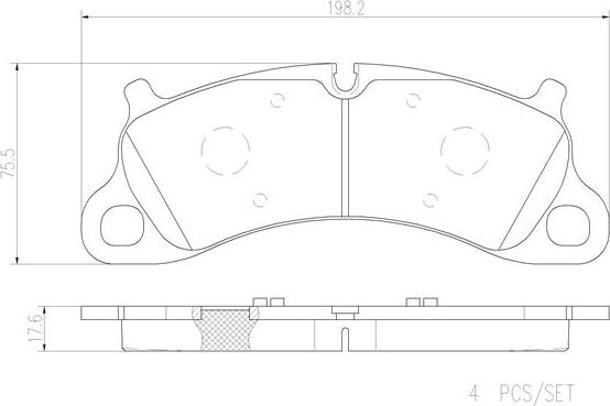 Brembo P65025N - Bremžu uzliku kompl., Disku bremzes ps1.lv