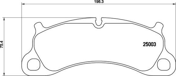 Brembo P 65 025 - Bremžu uzliku kompl., Disku bremzes ps1.lv