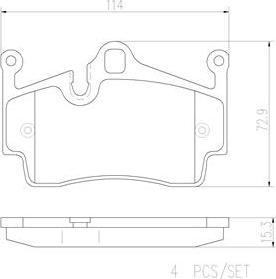 Brembo P65028N - Bremžu uzliku kompl., Disku bremzes ps1.lv